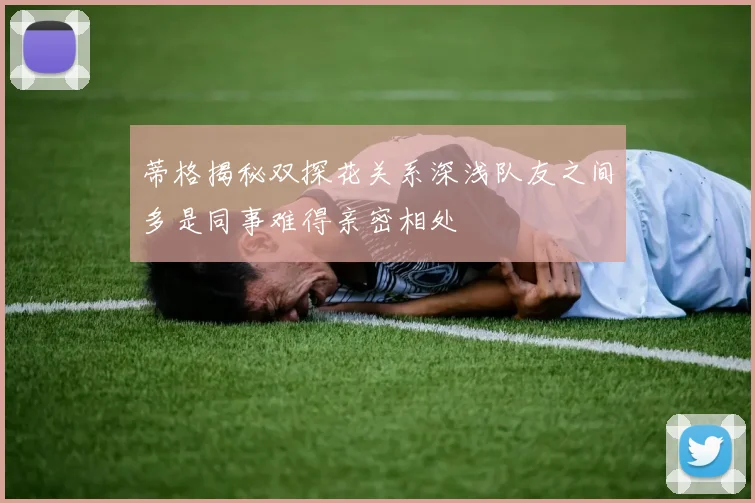蒂格揭秘双探花关系深浅队友之间多是同事难得亲密相处